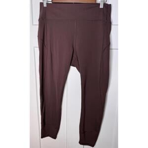 Lululemon in movement 7/8 leggings brown size 12